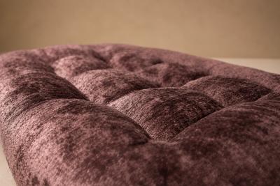 Percival Lafer MP 163 Earth Lounge Chair Ottoman in Tufted Mohair 1976