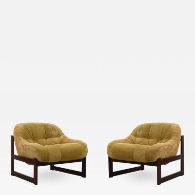 Percival Lafer Pair of Midcentury Brazilian Armchairs by Percival Lafer 1970s