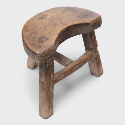 Petite Quarter Moon Stool