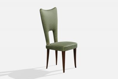 Pier Luigi Colli Dining Room Chairs with Wood and Fabric Italy 1950s