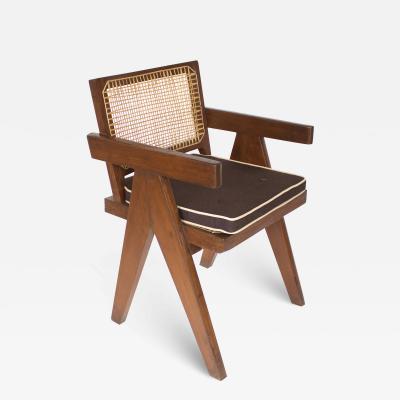Pierre Jeanneret Pierre Jeanneret Teak Vintage Office Chair Chandigarh