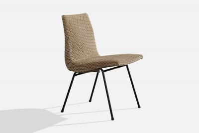 Pierre Paulin Dining Room Chairs with Fabric and Metal France 1950s