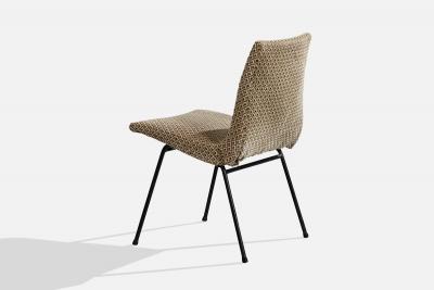 Pierre Paulin Dining Room Chairs with Fabric and Metal France 1950s