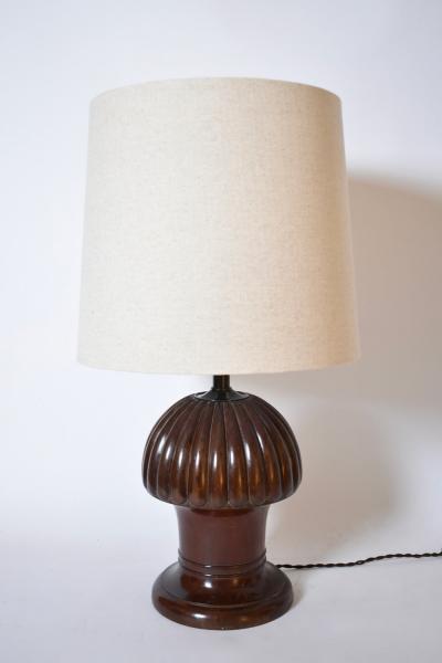 Pine shape wooden lamp 1930s 