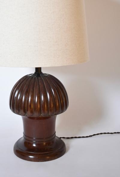 Pine shape wooden lamp 1930s 