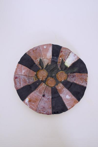 Plate representing fruits Portugal 20th century 