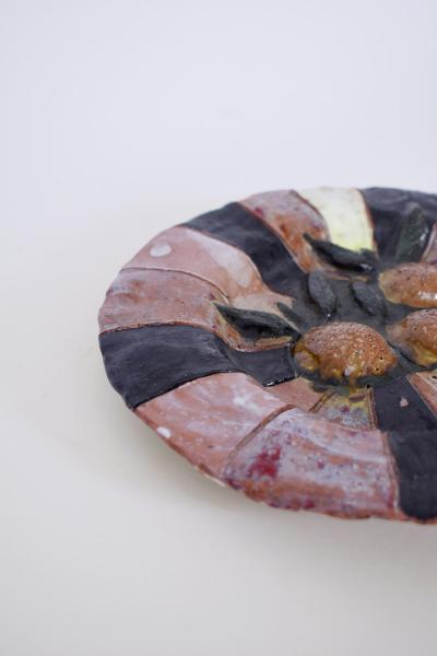 Plate representing fruits Portugal 20th century 