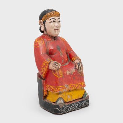 Polychrome Seated Ancestor Figure