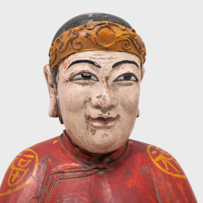 Polychrome Seated Ancestor Figure