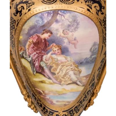 Porcelain Garniture Manufacture Nationale De Sevres France 1819