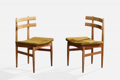 Poul Hundevad Dining Room Chairs with Teak and Fabric Denmark 1958