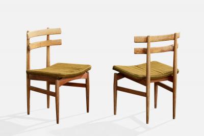 Poul Hundevad Dining Room Chairs with Teak and Fabric Denmark 1958