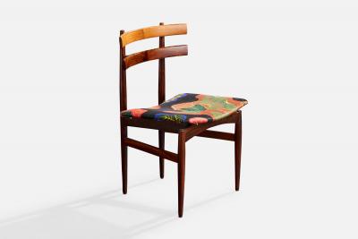 Poul Hundevad Dining Room Chairs with Wood and Fabric Denmark 1960s