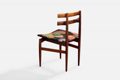 Poul Hundevad Dining Room Chairs with Wood and Fabric Denmark 1960s