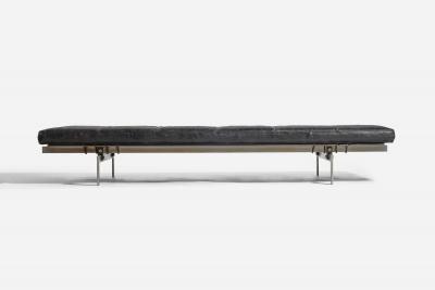 Poul Kjaerholm Daybed with Leather and Steel for E Kold Christensen 1960s
