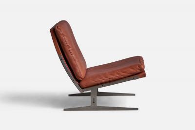 Preben Fabricius Jorgen Kastholm Lounge Chairs in Leather Denmark 1960s