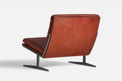 Preben Fabricius Jorgen Kastholm Lounge Chairs in Leather Denmark 1960s