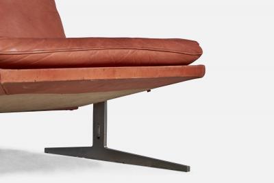 Preben Fabricius Jorgen Kastholm Lounge Chairs in Leather Denmark 1960s