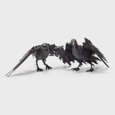 Protector One Folk Art Crow Sculpture