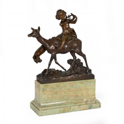 Putto Riding a Doe Charles Korschann