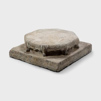 Qing Stone Column Base