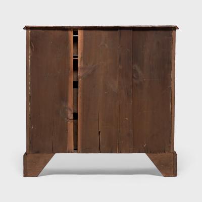 Queen Anne Style Burled Walnut Chest of Drawers