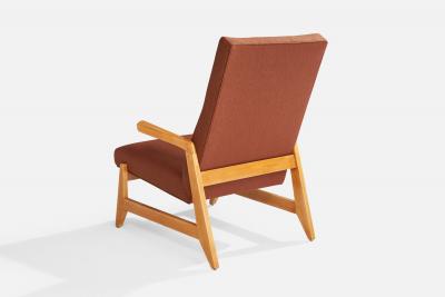 Ralph Rapson Lounge Chair with Wood and Fabric USA 1948