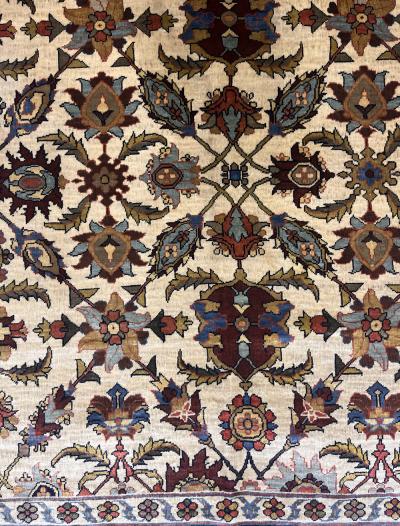 Rare Antique Persian Silk Farahan Rug 44 x 67 