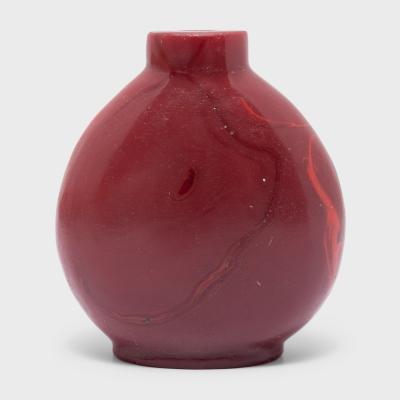 Red Glass Snuff Bottle