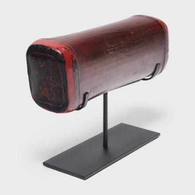 Red Lacquer Hide Headrest