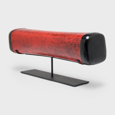 Red Lacquer Hide Pillow