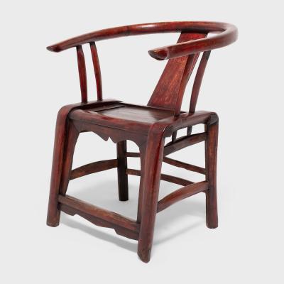 Red Lacquer Roundback Chair