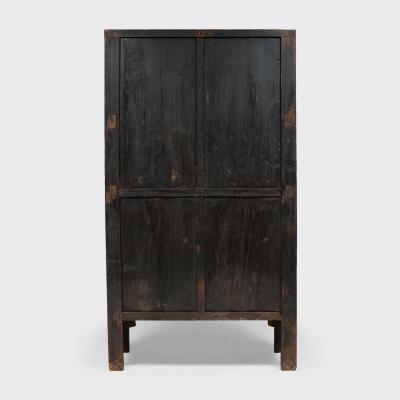 Red Lacquer Scholars Cabinet