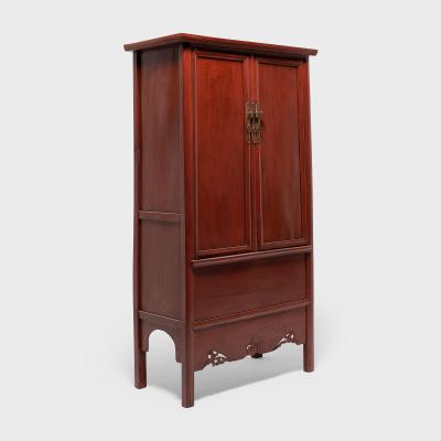 Red Lacquer Tapered Cabinet