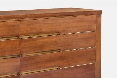 Red Lion Furniture Dresser in Walnut USA 1950s