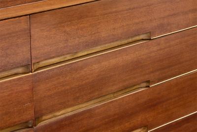 Red Lion Furniture Dresser in Walnut USA 1950s