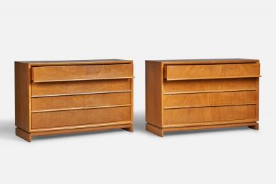Red Lion Furniture Dressers in Walnut USA 1940s