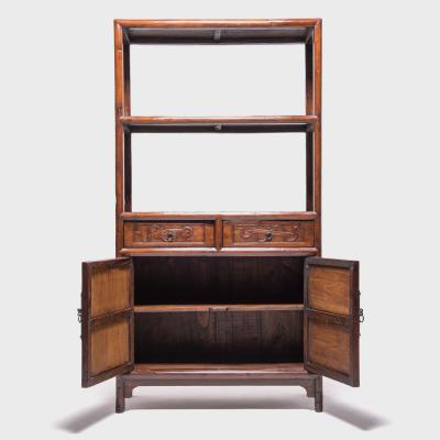 Relief Carved Scholars Shelf