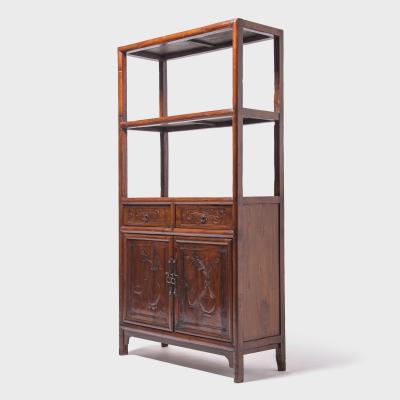 Relief Carved Scholars Shelf