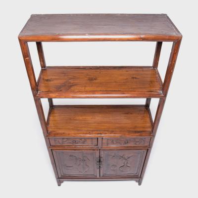 Relief Carved Scholars Shelf