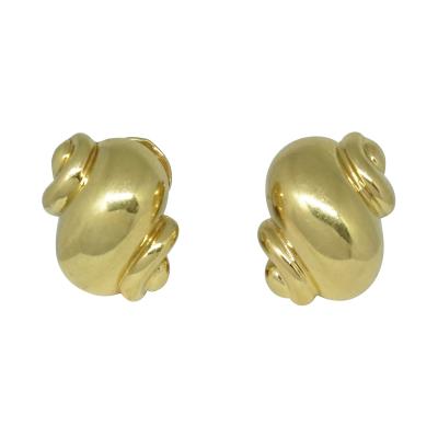 Ren Boivin Rene Boivin Gold Seashell Earrings
