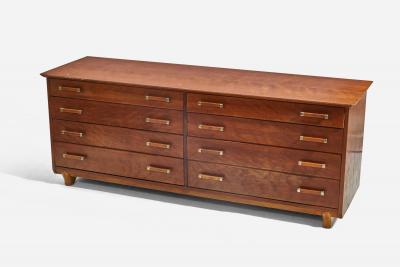 Renzo Rutili Cabinet in Wood for Johnson Furniture Company USA c 1950s