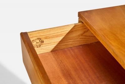 Renzo Rutili Chest of Drawers with Maple and Brass USA 1940s