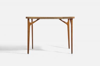 Renzo Rutili Table with Cork and Wood for Johnson Furniture Company USA 1940s