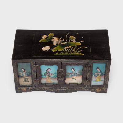 Reverse Glass Treasure Chest