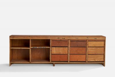 Richard Neutra Sizeable Cabinet in Plywood USA 1955