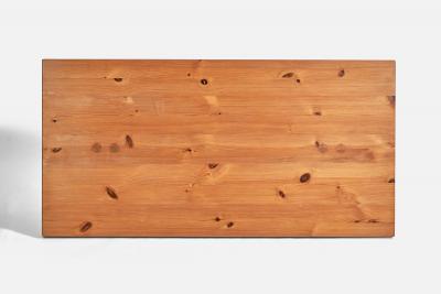 Roland Wilhelmsson Roland Wilhelmsson Attribution Large Coffee Table in Pine Sweden 1970s