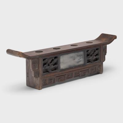 Rosewood Altar Opium Stand with Dali Marble