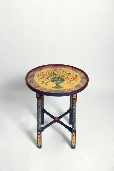 Round pedestal table 1960s 