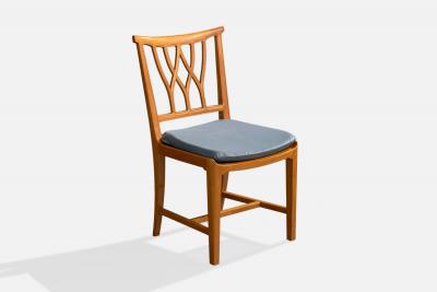 Runar Engblom Runar Engblom Dining Room Chairs with Birch and Velvet Sweden 1940s